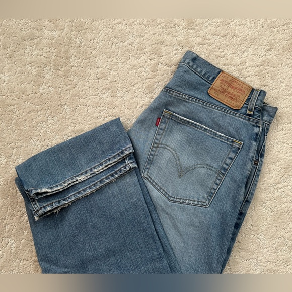 Vintage Levi’s Faded Baggy Bootcut Jeans Light Rigid Straight - Picture 12 of 13